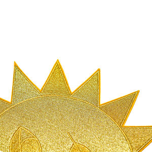 Logo Kustom Patch Senyum Besi Pada Patch Bordir dan Bulan dan Matahari Badge Set dengan Besi Kustom Pada Patch Lencana - Product Image 6