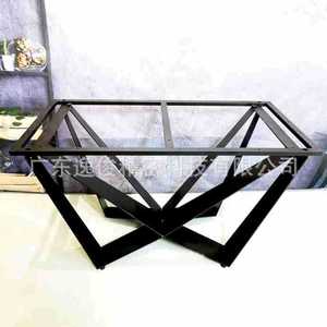 Modern Minimalist Iron Table <b>Frame</b> <b>Black</b> 2794 Durable Office Desk Legs Conference Table Support - Product Image 1