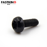 Sekrup Mesin Kepala Pan Plum Baja Metrik Oksida Hitam Kelas 10.9 ISO14583 T6 Torx