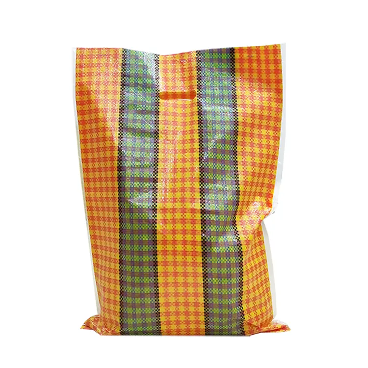 Африканский рынок bolsa costales sacos de rafia ламинированный маленький полипропиленовый тканый мешок для покупок мини-сумка с ручками D-cut
