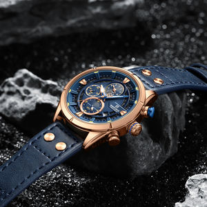 Reloj SMAEL 8045 para hombre, resistente al agua, de lujo, reloj de pulsera para hombre, movimiento de cuarzo, luz trasera LED Digital, cronómetro, alarma, reloj para hombre - Product Image 5