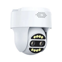 Caméra IP dôme PTZ extérieure 4G WIFI avec carte SIM, double objectif 2K, zoom 5X, détection de mouvement et alarme pour la sécurité domestique