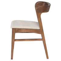 Chaise de siège moderne minimaliste en bois massif corne de bœuf Pu/cuir chaises de salle à manger en bois massif Offre Spéciale
