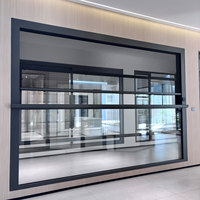 Ventanas Corredizas Verticales de Seguridad de Aluminio Personalizadas (con Función de Elevación Eléctrica), Adecuadas para Salas de Estar y Hoteles