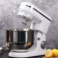 Robot culinaire compact automatique en acier inoxydable pour pétrir, mélanger, fouetter, hacher la viande et extraire le jus, idéal pour la cuisine domestique