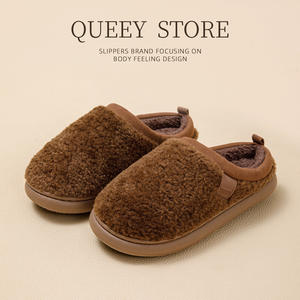 รองเท้าแตะนุ่มอุ่นสำหรับผู้หญิงในฤดูหนาวปี 2025 รุ่นใหม่สำหรับใส่ในบ้าน พื้นหนา กันลื่น ต้านเชื้อแบคทีเรีย ดับกลิ่น และเงียบ - Product Image 5
