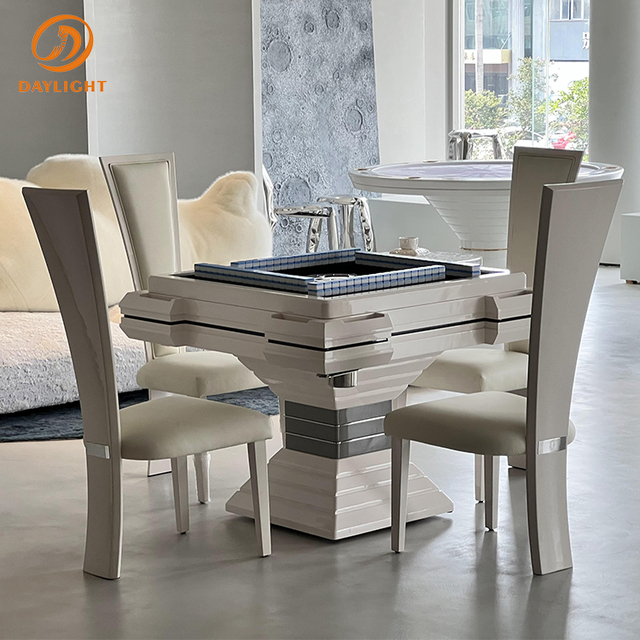 Chinese Luxury Mahjong Set Customized Automatic Mahjong Machine Set Majiang Automatic Mahjong Design Table