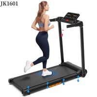 Tapis roulant pliable KREEDA pour la remise en forme, 15 programmes, 3 niveaux d'inclinaison manuelle, moteur électrique, écran LCD