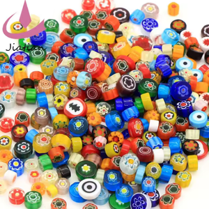 Millefiori Murano en forme <span class=keywords><strong>de</strong></span> œil <span class=keywords><strong>de</strong></span> bœuf, mélange <span class=keywords><strong>de</strong></span> toutes les couleurs - Product Image 4