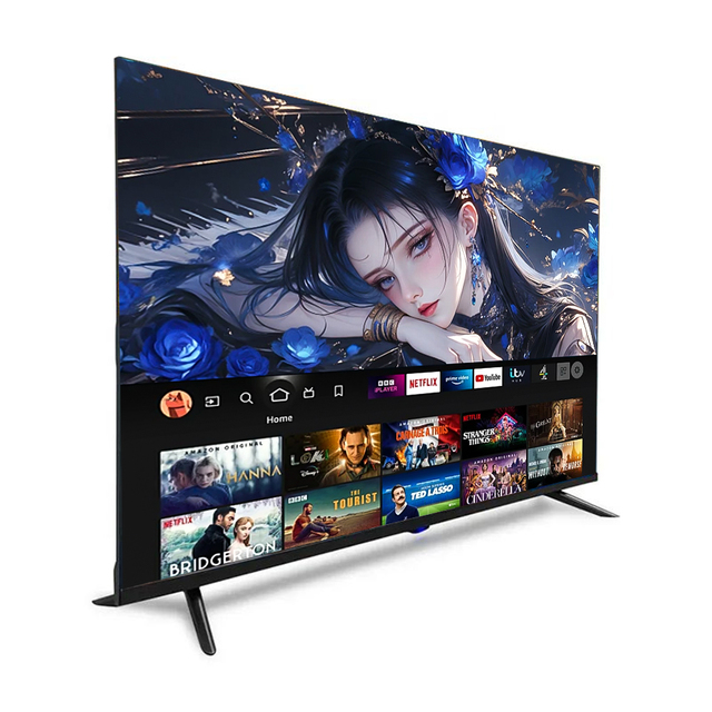 4K UHD Hospitality Hotel TV 24-110" Explosion-Proof Tempered Glass Smart Television LED TV 144Hz for Restaurant & Bar