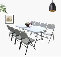 Прямоугольный Многофункциональный складной обеденный стол для кемпинга на открытом воздухе, складной стол, дешевый складной стол