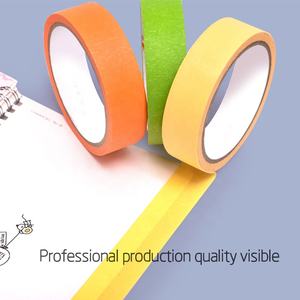 Ruban de masquage en papier intérieur extérieur utilisation facile industrie prix usine ruban de masquage bleu Original maison peinture fournitures - Product Image 2