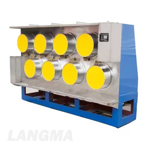 LANGMA Factory Price PSF production line pillow polyester fiber PET flake recycling machine fiber production line