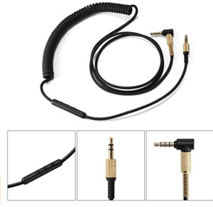 Câble audio de 2 m pour casque <span class=keywords><strong>Marshall</strong></span> Major II 2, cordons de microphone avec télécommande de contrôle du volume du microphone - Product Image 4