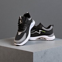 Nouvelles chaussures de course décontractées pour hommes, respirantes, légères, amorties, antidérapantes, en maille, pour l'extérieur, en vente chaude