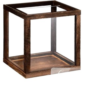 Wooden Square Storage <b>Box</b> Acrylic Lid <b>Wedding</b> Gift <b>Card</b> Holder Standing Type Jewelry <b>Box</b> - Product Image 2