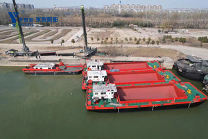 2025 cina Yongli ha realizzato 200 tonnellate di capacità Modulare chiatta tramoggia per il trasporto di sabbia/fango/pietre - Product Image 3