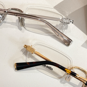 Occhiali Senza Montatura Miu Style SMU2024 - Occhiali di Lusso Classici, Leggeri, Eleganti e Chic Intelectuali VMU50Y per Uso Quotidiano - Product Image 5