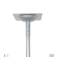 Support mural pour téléviseur de plafond robuste CPLB101PRO-84 pour écran de 42 à 80 pouces, plaque de 280 x 280 mm, capacité de charge de 80 kg, gestion intégrée des câbles