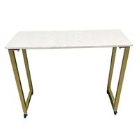 Pratique moderne en bois double blanc éclairé petite table de manucure et ensemble de chaises table à ongles