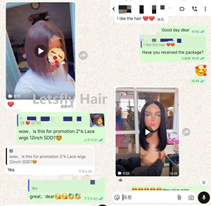 Letsfly Promoción al por Mayor, Peluca Bob SDD 12A de 8 y 14 Pulgadas, Cierre de Encaje 2x6, Pelucas de Cabello Humano 100% para Mujeres, Cabello Brasileño - Product Image 2