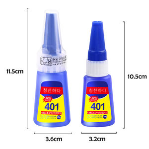 غراء فائق 401 لاصق سيانو أكريلات عالي القوة وسريع الجفاف وشامل للاستخدام على المطاط والمعادن والخشب والزجاج والأحذية والجلود والمشغولات اليدوية - Product Image 5