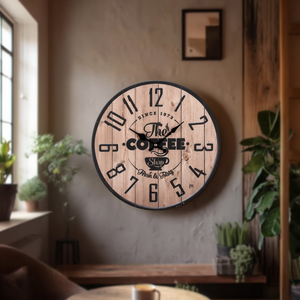 Horloge murale (33cm) The Cofee Shop JUSTAMINUTE Multicolore 21568 - Product Image 3