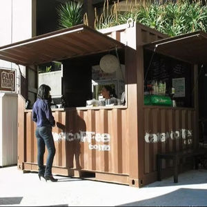 Rapidamente assemblato facilmente smontato case mobili Container per Street cafè carrelli per la colazione temporanea per le imprese all'aperto - Product Image 1