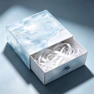 FX Custom Logo Rigid Drawer <b>Box</b> Luxury Coated Paper Packaging <b>Box</b> with Aluminum Matte Gift <b>Box</b> Manufacturer - Product Image 2