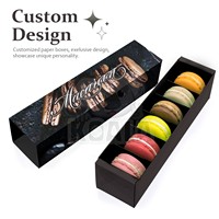 Tiroir de séparation de boulangerie écologique Mini Crêpe Cupcakes Gâteau Gaufre Biscuits Macaron Pâtisserie Boîte de Papier Emballage