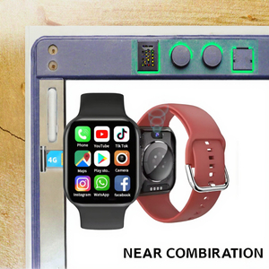 S688 New 4 gam Android Smartwatch dành cho nam giới 2.02inch IPS Wifi GPS la bàn Heart Rate Monitor Sim thẻ máy ảnh di động IP68 vuông - Product Image 3