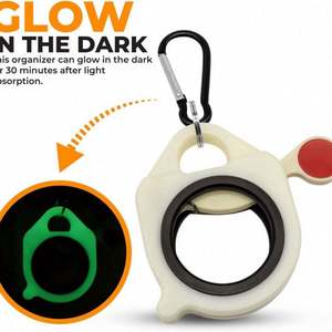 Organisateur de serre-câbles en plastique fluorescent, support portable et stable pour serre-câbles, porte-clés et outils de rangement - Product Image 4