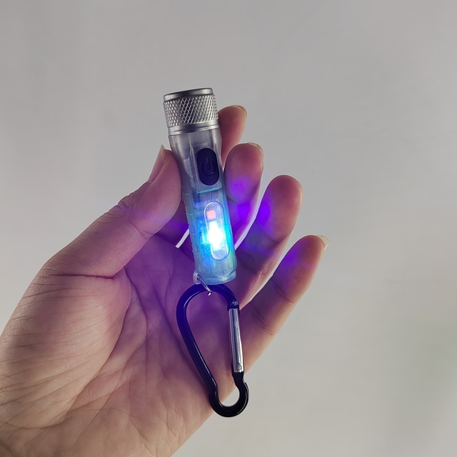 Wholesale High Lumen USB C Rechargeable Mini Glow Dark White LED Flashlight EDC Small Tactical Handheld IP65 Waterproof Magnetic