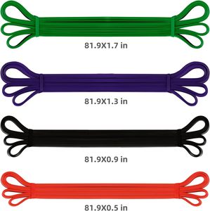 Équipement sportif, bandes de résistance en latex naturel de 4,5 mm d'épaisseur, boucles - Product Image 6