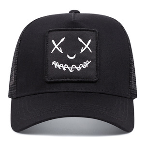 Cappellino da Baseball Personalizzato con Logo Sorridente, Unisex, Regolabile, per Tutte <span class=keywords><strong>le</strong></span> Stagioni, Traspirante, in Rete, Modello Trucker a <span class=keywords><strong>5</strong></span> Pannelli - Product Image 2