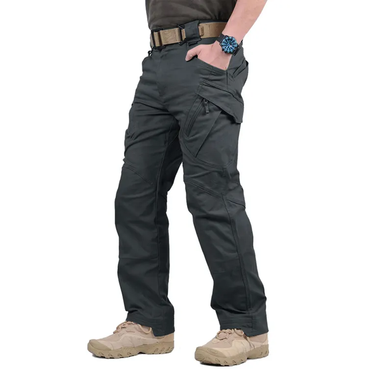 Produttore di indumenti uomo IX9 cotone Tac pantaloni tical, vendita all'ingrosso Multi tasche Cargo pantaloni da lavoro, Casual caccia pantaloni da trekking OEM