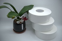 Papier toilette en rouleau standard 1/2 plis, personnalisé, économique, en pâte de bois vierge écologique, marque OEM, vente en gros, Chine
