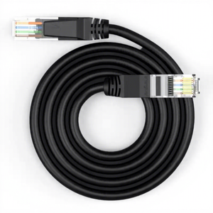 Câble de raccordement <span class=keywords><strong>RJ45</strong></span> Cat5E Cat6 STP à codage <span class=keywords><strong>couleur</strong></span> multiple (noir, rouge, jaune) pour le câblage de classification technique - Product Image 1