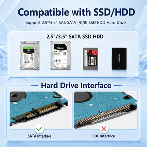 Cable <span class=keywords><strong>SATA</strong></span> <span class=keywords><strong>a</strong></span> USB, <span class=keywords><strong>Adaptador</strong></span> de Disco Duro USB-C/USB 3.0 <span class=keywords><strong>a</strong></span> <span class=keywords><strong>SATA</strong></span> III Compatible con Discos Duros y SSD de 2.5 y 3.5 Pulgadas con Alimentación CC - Product Image 5