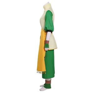 Costume da <span class=keywords><strong>Avatar</strong></span>: L'Ultimo Dominatore dell'Aria di Ecowalson per Halloween e Carnevale, Completo Cosplay di Toph Bengfang con Gilet e Pantaloni per Adulti - Product Image 3