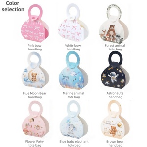 Paquete de 12 Cajas de Dulces con Diseño de Animales de Dibujos Animados, Mariposa, Sirena, Unicornio, Recuerdo de Fiesta, Regalo de Boda, Empaque para <span class=keywords><strong>Chocolate</strong></span> y Galletas - Product Image 5