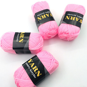 Haute qualité 4/8 Nm 10g-200garm rose multicolore fait à la main bricolage 100% <span class=keywords><strong>laine</strong></span> <span class=keywords><strong>Crochet</strong></span> fil acrylique tricot pour tricoter à la main - Product Image 5