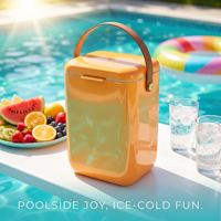 Glacière isotherme portable 10L pour cadeaux, camping en extérieur, boissons, pique-nique, conservation du froid pendant 5 jours