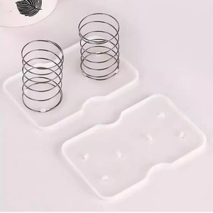 Tissue Box Spring Bracket Double Spring Lifting Tray Convenient Multipurpose Pull Out Bottom Tray For Tissue Box - Product Image 3