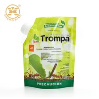 Vente chaude d'usine pour la vente en gros de sachets à bec verseur transparents en plastique pour boissons avec buse d'aspiration, sac à eau en nylon transparent de 2,5 L