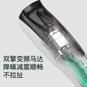 Cortadora de pelo eléctrica con cuchilla de cerámica, cortadora recargable silenciosa e impermeable para mascotas y hombres - Product Image 2