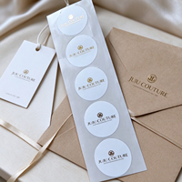 Autocollants ronds personnalisés autocollants adhésifs avec logo en feuille d'or estampé à chaud, autocollants personnalisés imprimés avec code QR pour emballage