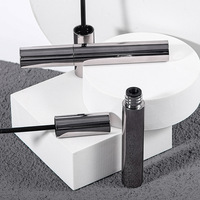 Mascara en tube personnalisé vegan en gros sous marque privée, logo personnalisé, mascara noir 4D à fibres haute pigmentation, résistant à l'eau, en vrac