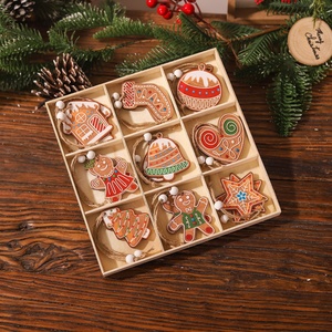 18Pcs Christmas Green Monster Thief Wooden Pendants Ornaments <strong>Wood</strong> Crafts <strong>Xmas</strong> <strong>Tree</strong> Ornaments Christmas Pendant Decorations - Product Image 5