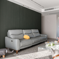 Panneau mural en bois 3D moderne pour la décoration intérieure 150 panneau de calandre solide en bois de 17mm